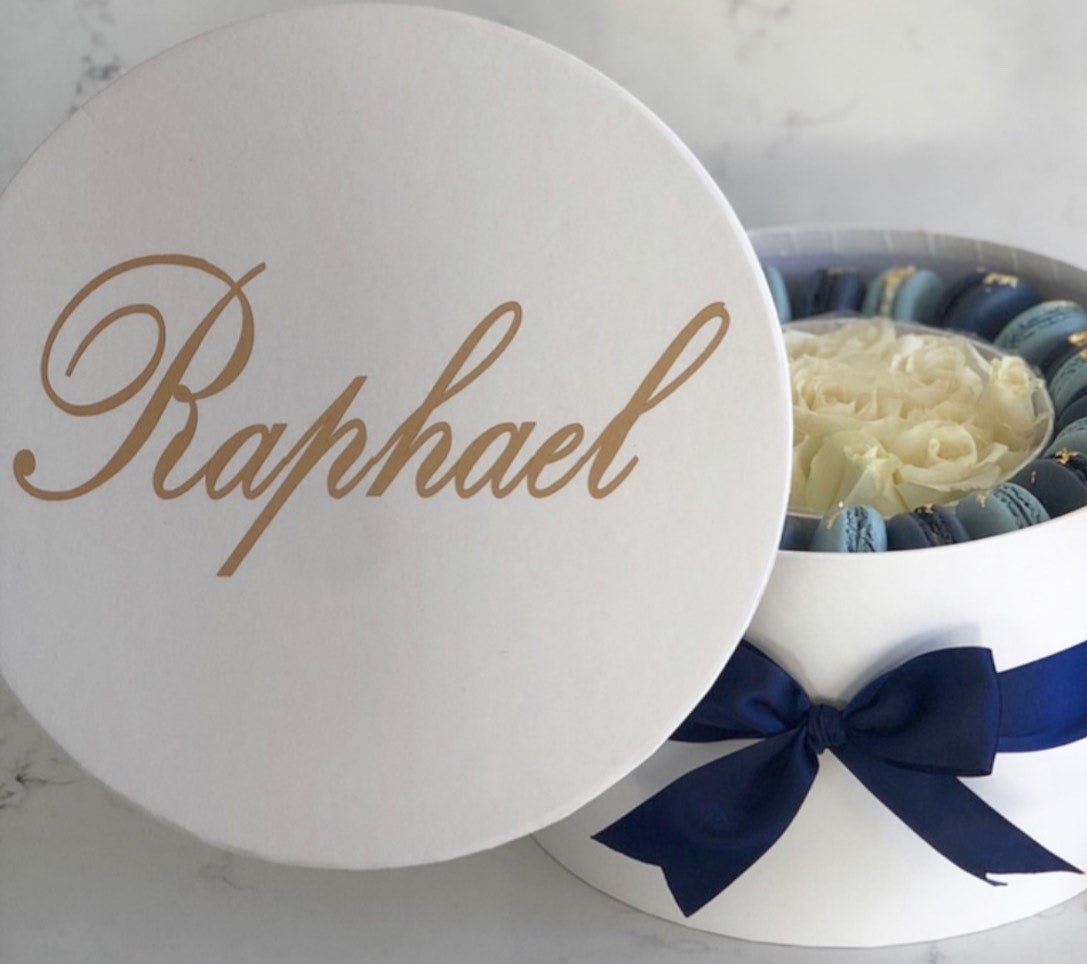 Dessert & Floral Gift Box - Macaron Delights Sydney