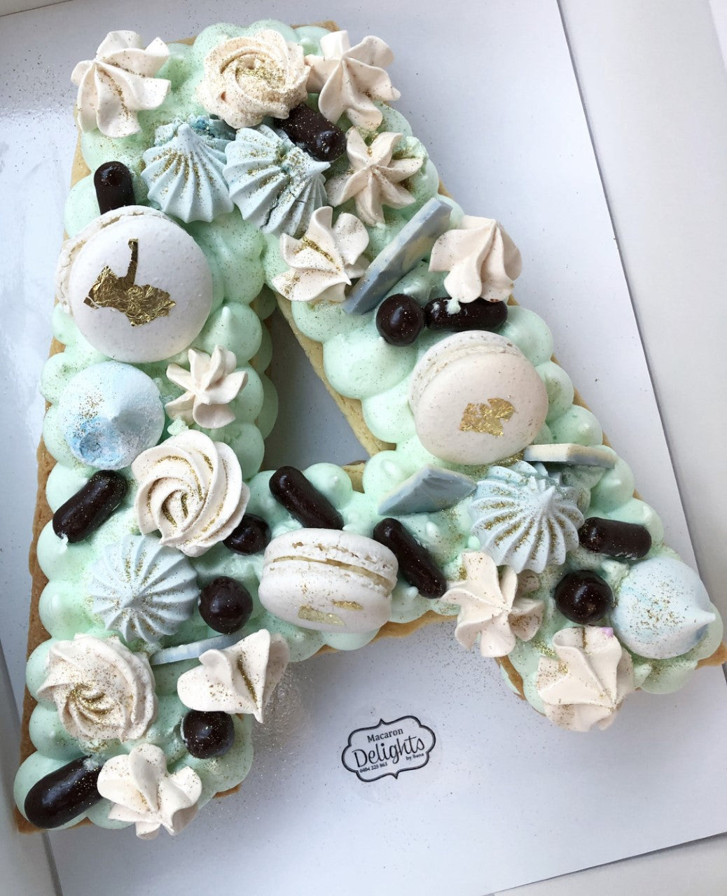 Number Cookie Cake - Macaron Delights Sydney