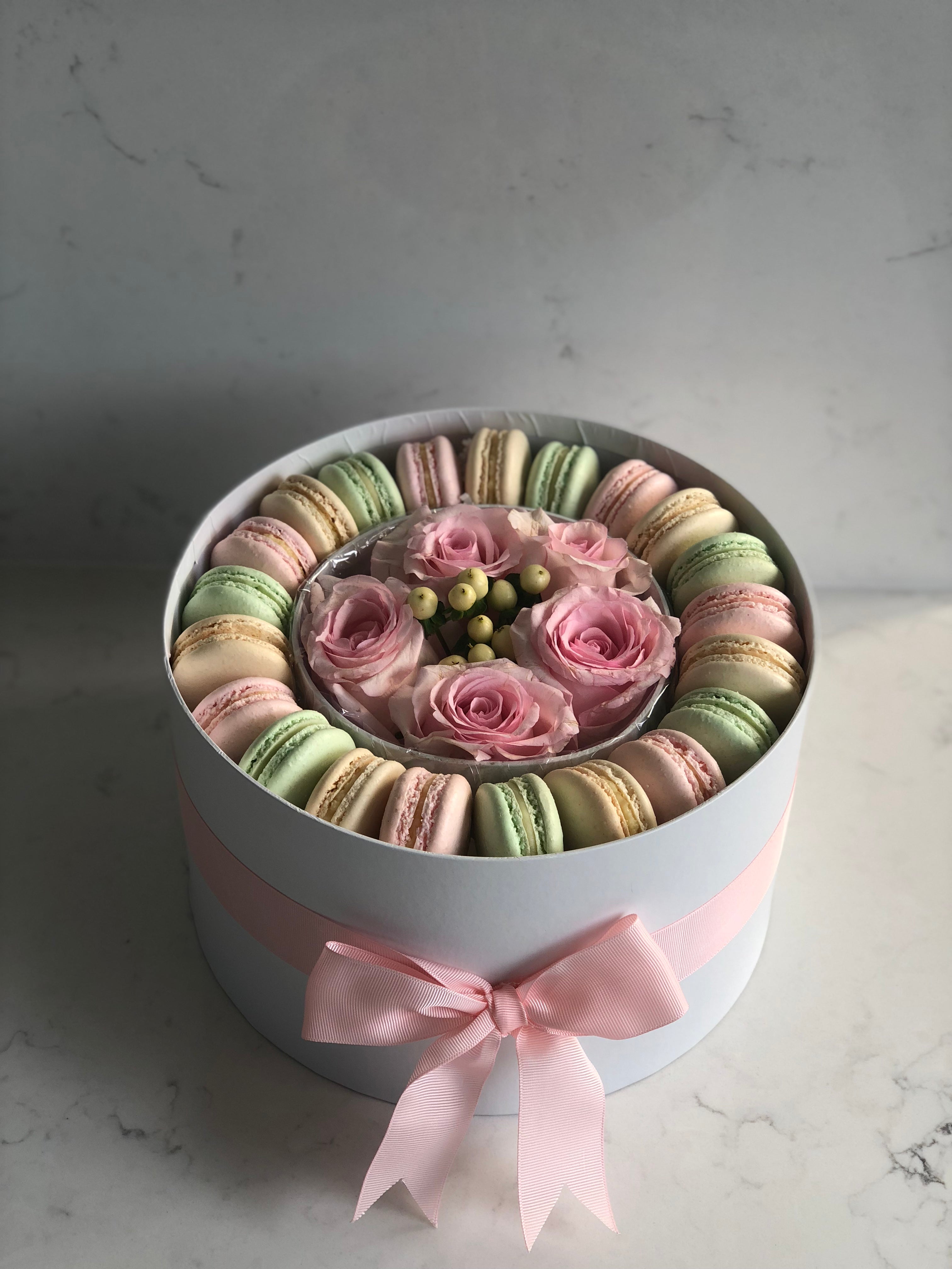 Pastel Dessert & Floral Gift Box