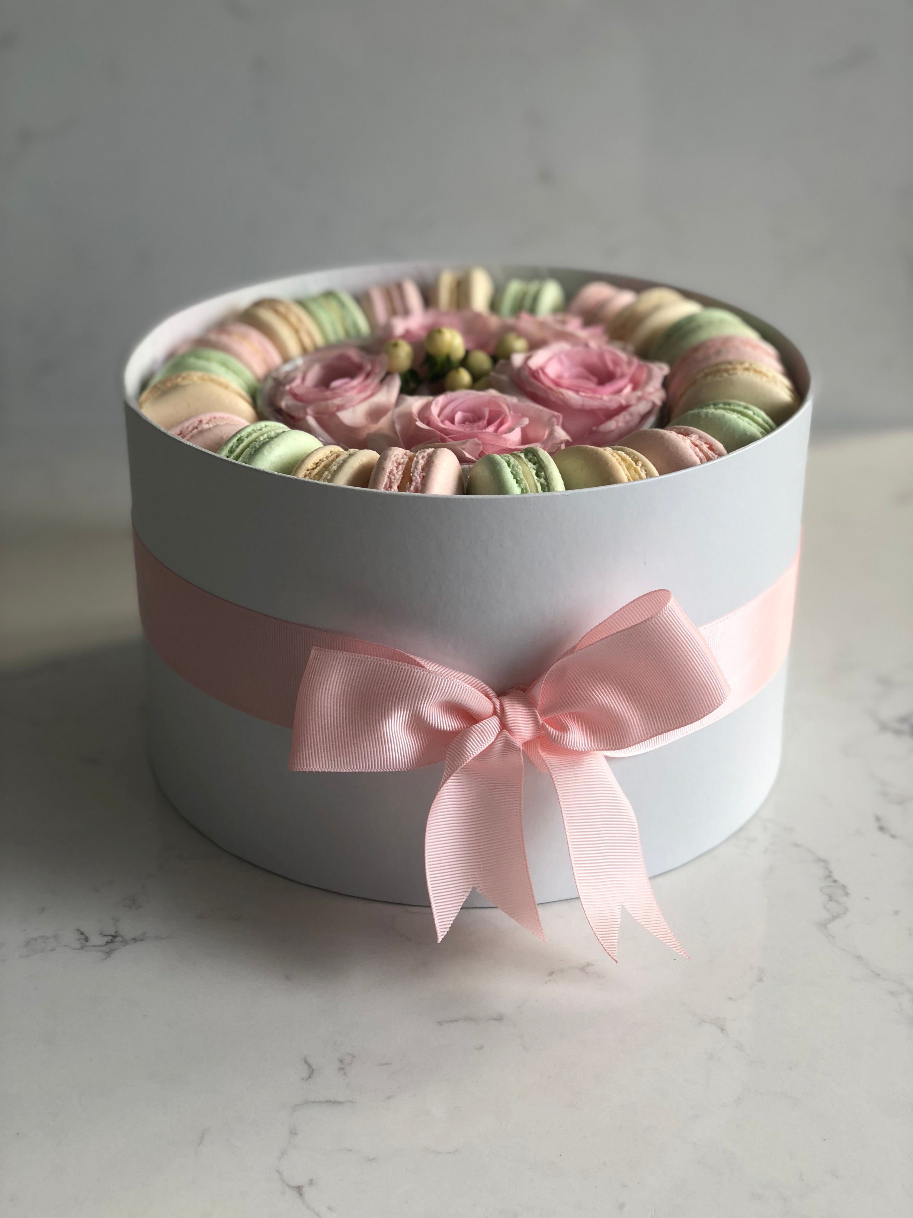 Pastel Dessert & Floral Gift Box