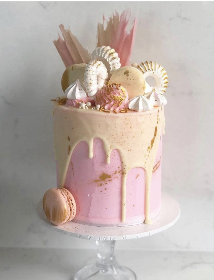 Pink Meringue Cake