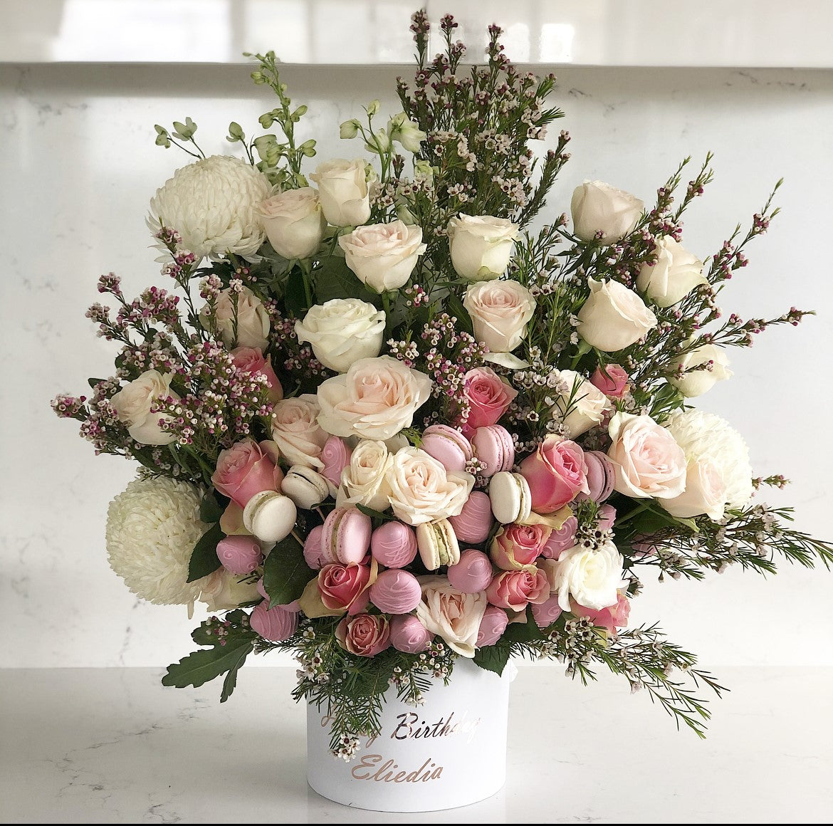 Luxury Dessert & Floral Gift Box