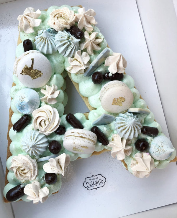 Letter Cookie Cake